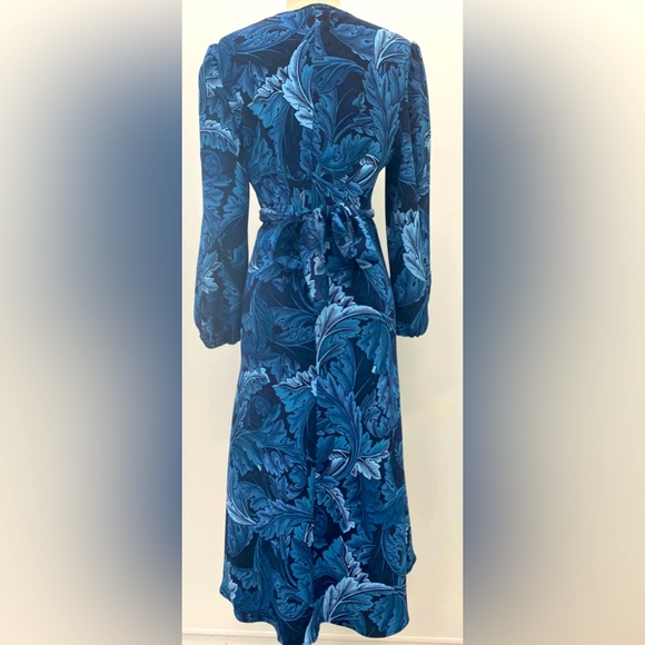 Scanlan Theodore |Brand new without tag Leaf Printed MIDI Dress - Picture 4 of 8